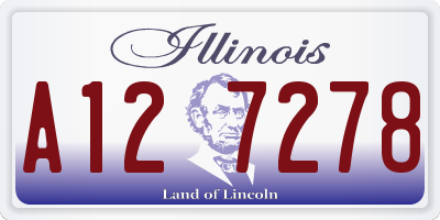 IL license plate A127278
