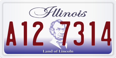IL license plate A127314