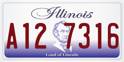 IL license plate A127316