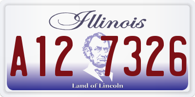 IL license plate A127326