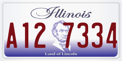 IL license plate A127334