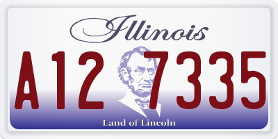 IL license plate A127335