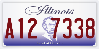 IL license plate A127338