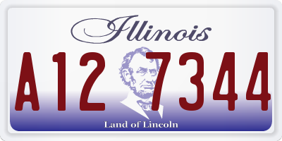 IL license plate A127344
