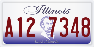 IL license plate A127348