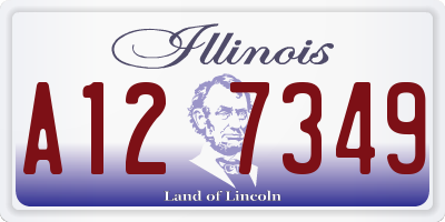 IL license plate A127349