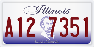 IL license plate A127351