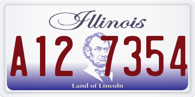 IL license plate A127354