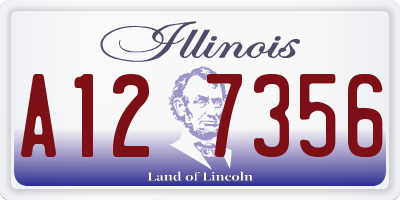 IL license plate A127356