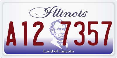 IL license plate A127357
