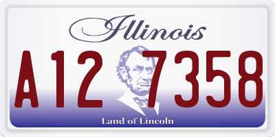 IL license plate A127358