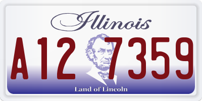 IL license plate A127359