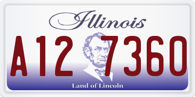 IL license plate A127360
