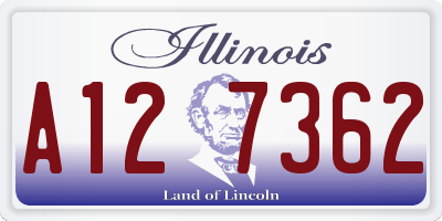 IL license plate A127362