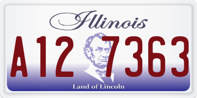 IL license plate A127363