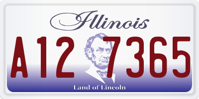 IL license plate A127365