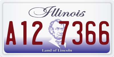 IL license plate A127366