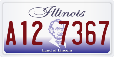 IL license plate A127367