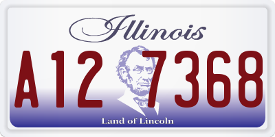 IL license plate A127368