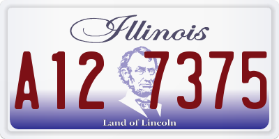 IL license plate A127375