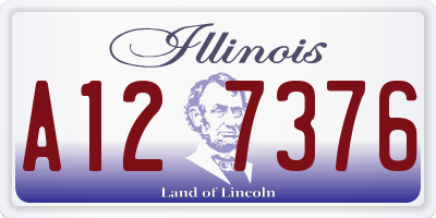IL license plate A127376