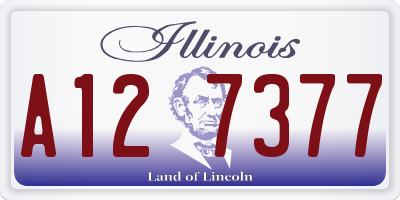 IL license plate A127377