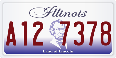 IL license plate A127378