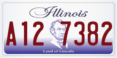 IL license plate A127382