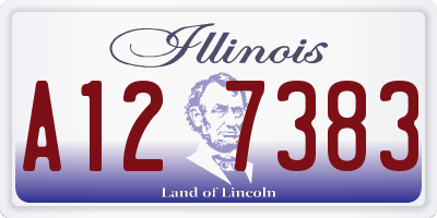IL license plate A127383