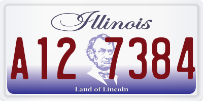 IL license plate A127384