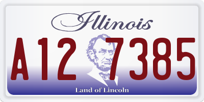 IL license plate A127385