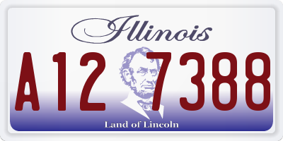 IL license plate A127388