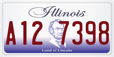 IL license plate A127398