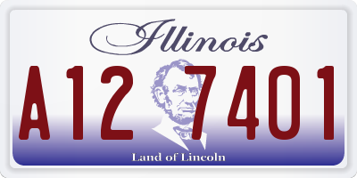 IL license plate A127401