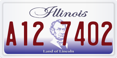 IL license plate A127402