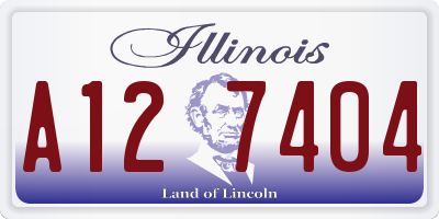 IL license plate A127404