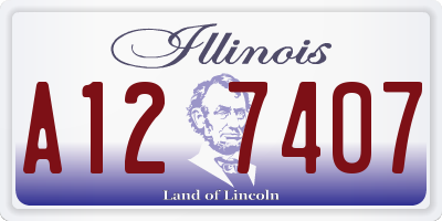 IL license plate A127407
