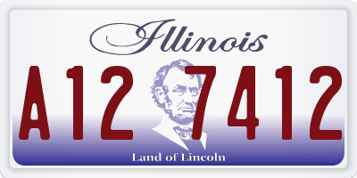 IL license plate A127412