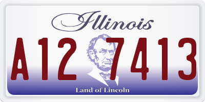 IL license plate A127413