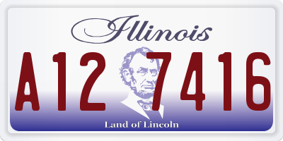 IL license plate A127416