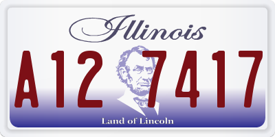 IL license plate A127417