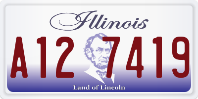 IL license plate A127419