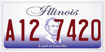 IL license plate A127420