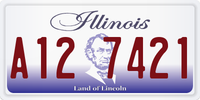 IL license plate A127421