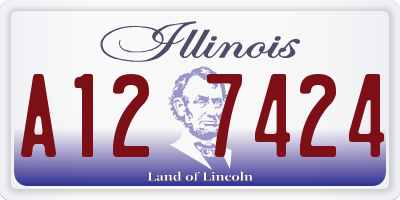 IL license plate A127424