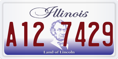 IL license plate A127429