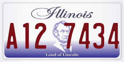 IL license plate A127434