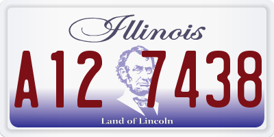 IL license plate A127438
