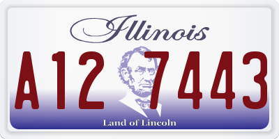 IL license plate A127443