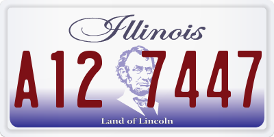 IL license plate A127447